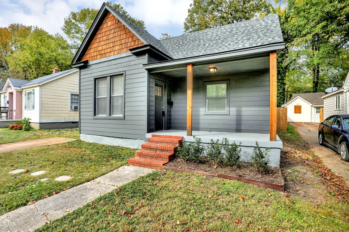 Vacant 1930s cottage, rebuilt, after renovation