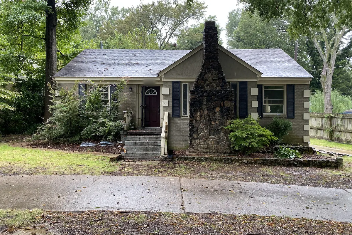 Front before renovation, 1950s 3-bed, 2-bath in Sherwood Forest